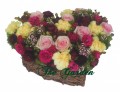 Dear Mom - Heart-Shaped Flower Basket